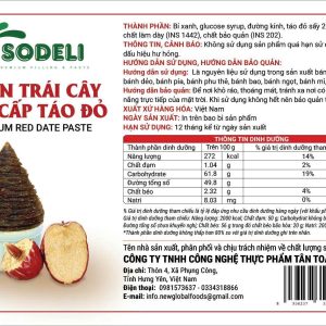Nhân trái cây cao cấp táo đỏ