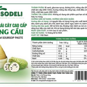 Nhân trái cây mãng cầu