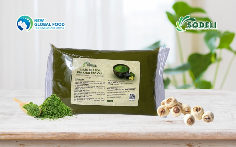 Nhân hạt sen trà xanh