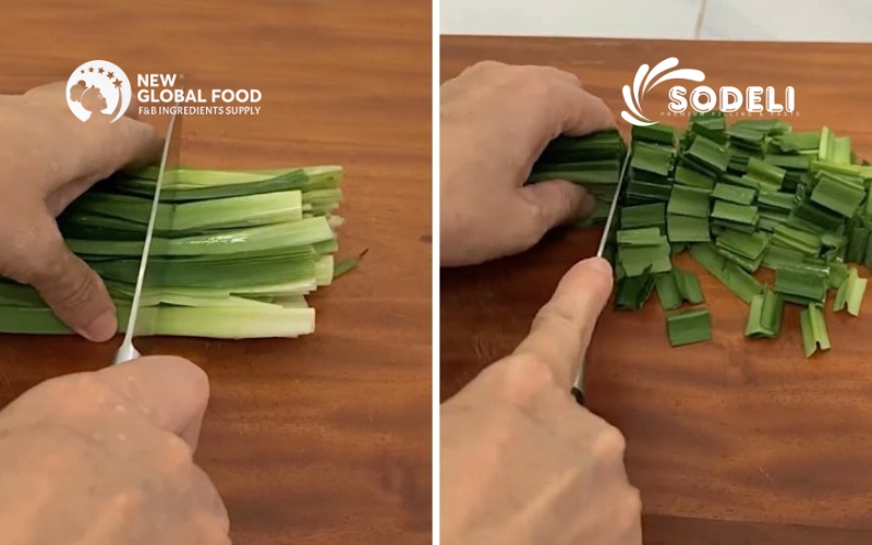 Sơ chế lá dứa