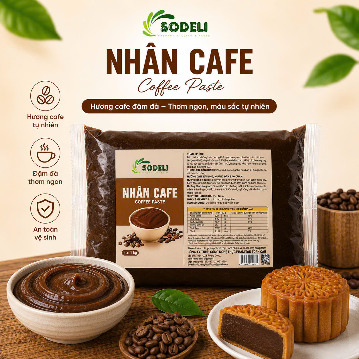 Nhân cafe Sodeli Nhân cafe Sodeli