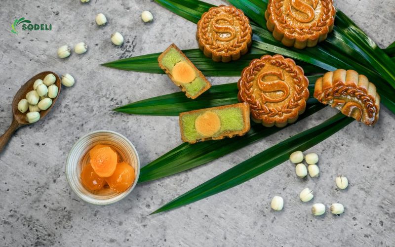 nhân bánh trung thu hạt sen lá dứa