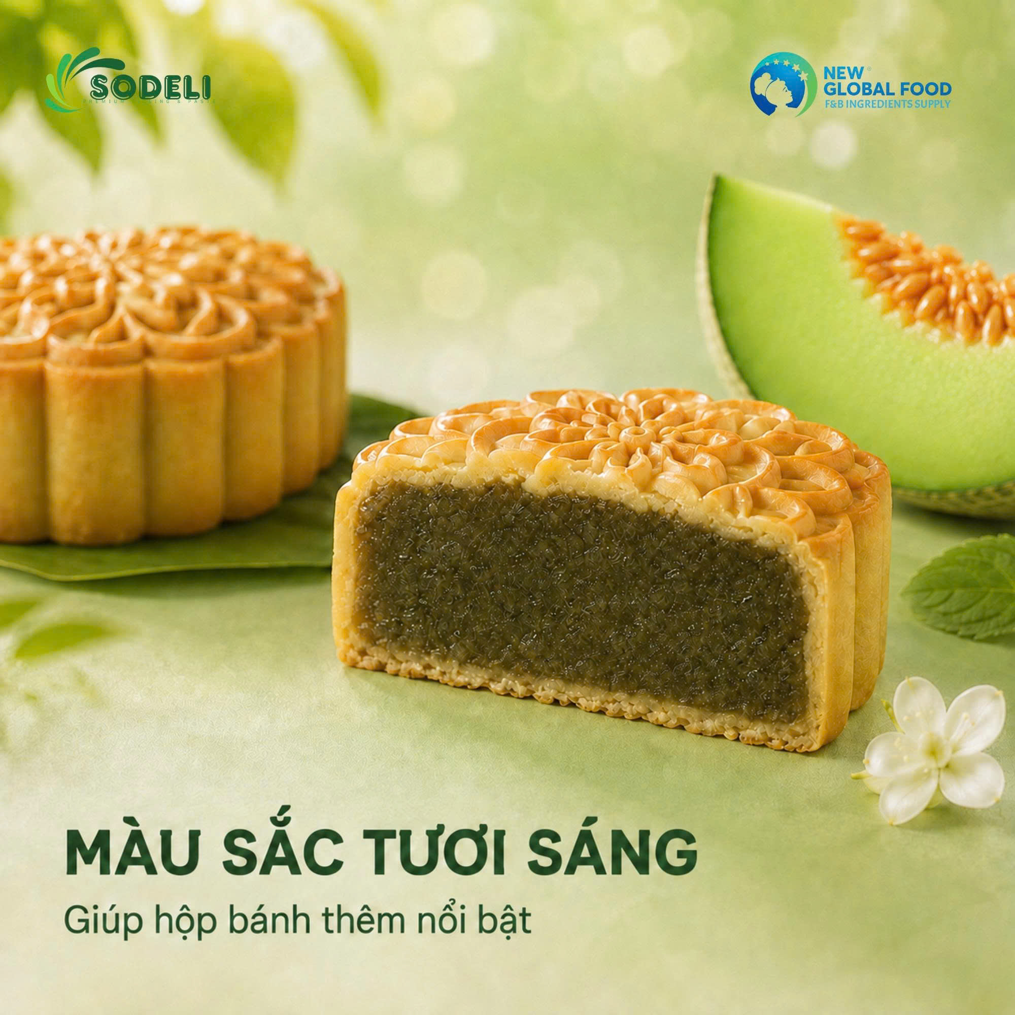 Nhân bánh trung thu trái cây hương vị dưa lưới 3 Nhân bánh trung thu trái cây hương vị dưa lưới 3