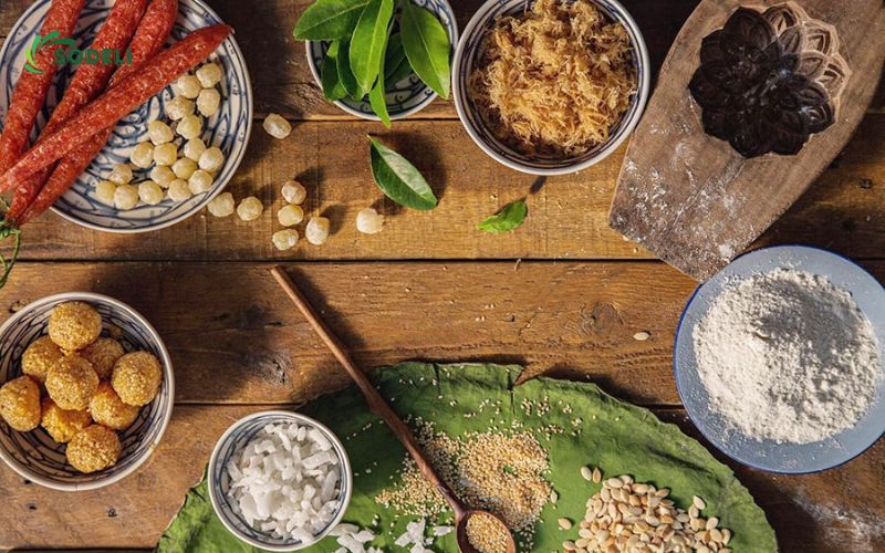Nguyên liệu làm nhân bánh trung thu truyền thống Nguyên liệu làm nhân bánh trung thu truyền thống