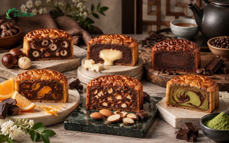 Các Biến Tấu Nhân Chocolate Bánh Trung Thu Các Biến Tấu Nhân Chocolate Bánh Trung Thu