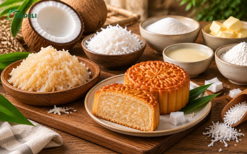 nhân dừa bánh trung thu
