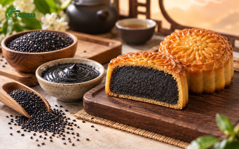Cách làm nhân mè đen bánh trung thu thơm bùi tại nhà Cách làm nhân mè đen bánh trung thu thơm bùi tại nhà