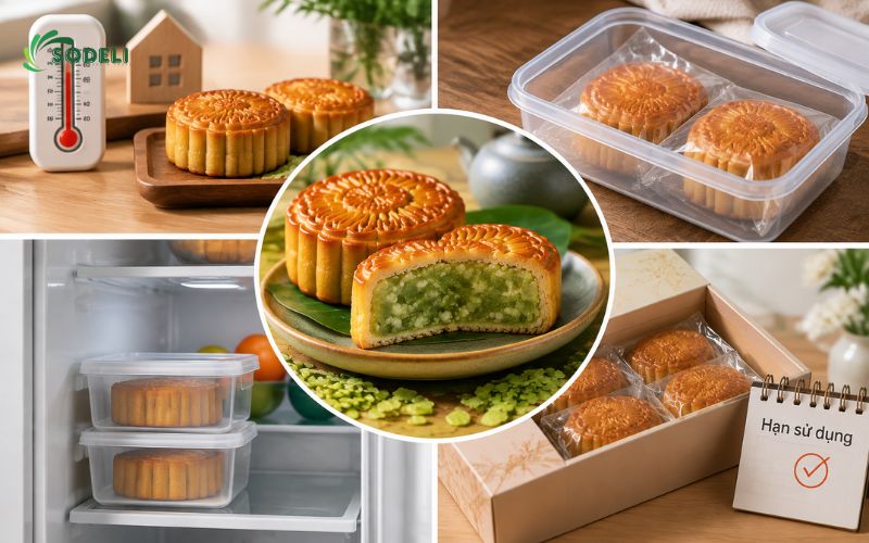 Cách bảo quản bánh trung thu nhân cốm Cách bảo quản bánh trung thu nhân cốm